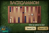 Backgammon Android intro screen