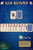 Gin Rummy Android intro screen