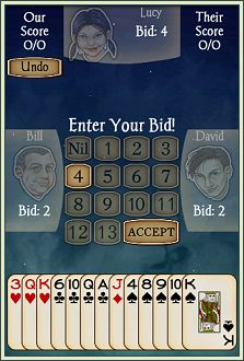 Android Spades screenshot