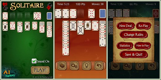 Android Solitaire Free screen shots