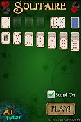 Solitaire Android intro screen