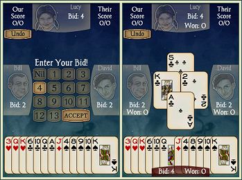 Android Spades Free screen shots